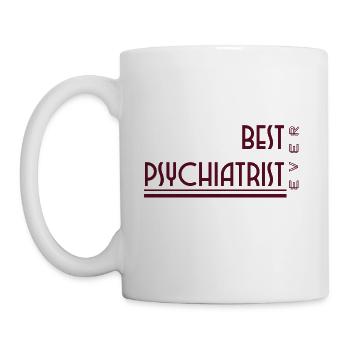Best psychiatrist ever-Designs for psychiatrists - Coffee/Tea Mug - white - Left