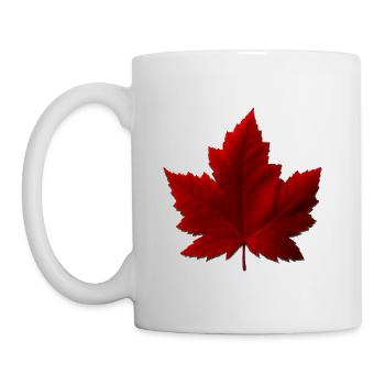 Canada Maple Leaf Souvenirs - Coffee/Tea Mug - white - Left