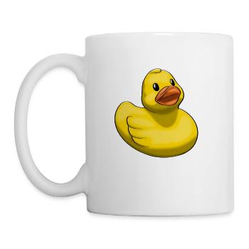 Rubber ducky - Coffee/Tea Mug - white - Left
