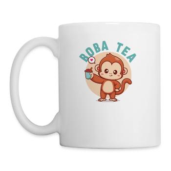 Bubble Tea Junkie, Bubble Tea Lover - Coffee/Tea Mug - white - Left