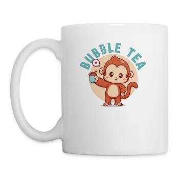 Bubble Tea Junkie, Bubble Tea Lover - Coffee/Tea Mug - white - Left