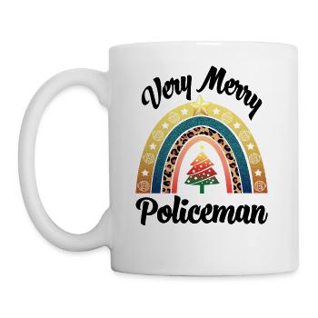 Very Merry Policeman - Coffee/Tea Mug - white - Left