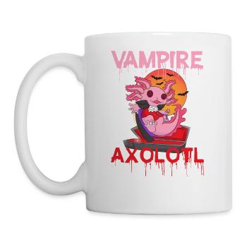 Vampire Axolotl - Coffee/Tea Mug - white - Left