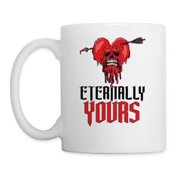 Eternally Yours Broken Heart - Coffee/Tea Mug - white - Left