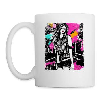 Bold Street Fashion Art - Coffee/Tea Mug - white - Left