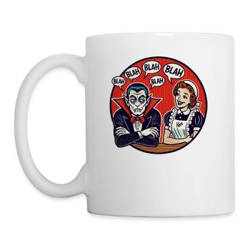 Grumpy Vampire & Chatty Housewife - Coffee/Tea Mug - white - Left
