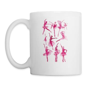Ballet Dancers - Coffee/Tea Mug - white - Left