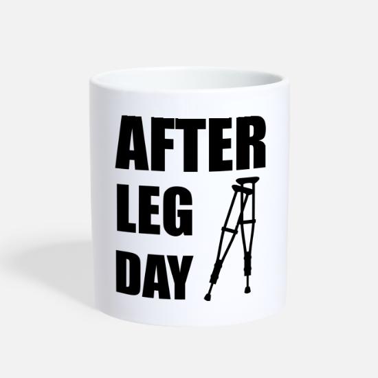 After Leg Day Crutches Funny Fitness' Mug | Spreadshirt