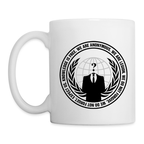 Anonymous Logo With Slogan png - Coffee/Tea Mug