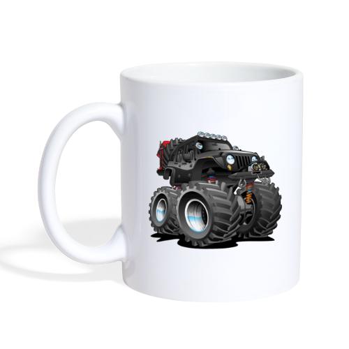 Off road 4x4 black jeeper cartoon - Coffee/Tea Mug