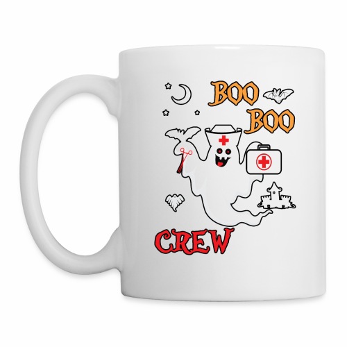 Boo Boo Crew ER EMT LPN Spooky Nurse Moonlit Bat. - Coffee/Tea Mug