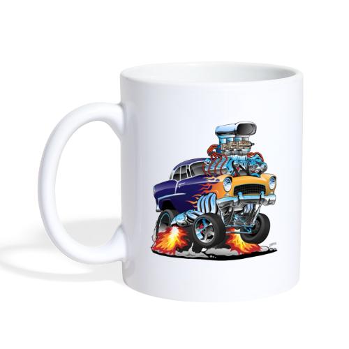 Classic Fifties Hot Rod Muscle Car Cartoon - Coffee/Tea Mug