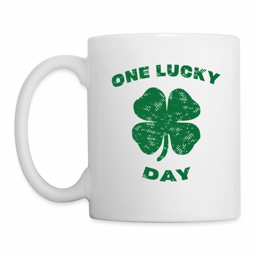 Lucky Day St Patrick Kids Green Clover Irish Gift. - Coffee/Tea Mug