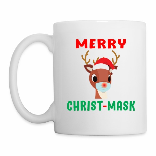 Merry Christmask Rudolph Red Nose Mask Reindeer. - Coffee/Tea Mug