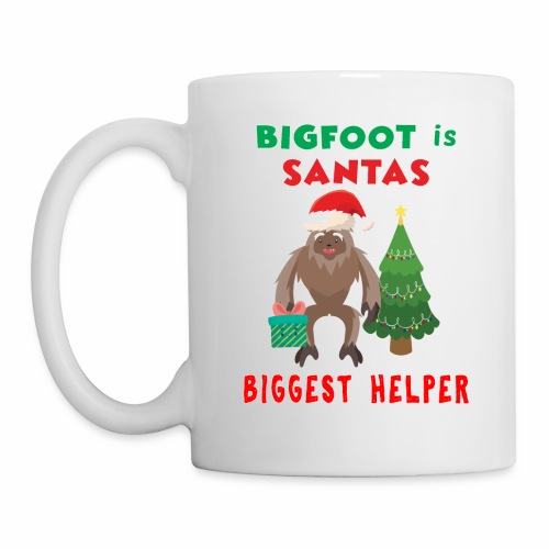 Santas Biggest Helper Squatchy Christmas Present. - Coffee/Tea Mug