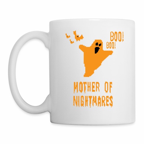 Mother of Nightmares Spooky Scary Pixel Ghost Bat. - Coffee/Tea Mug