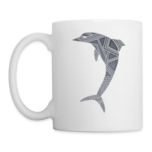 dolphin art deco - Coffee/Tea Mug