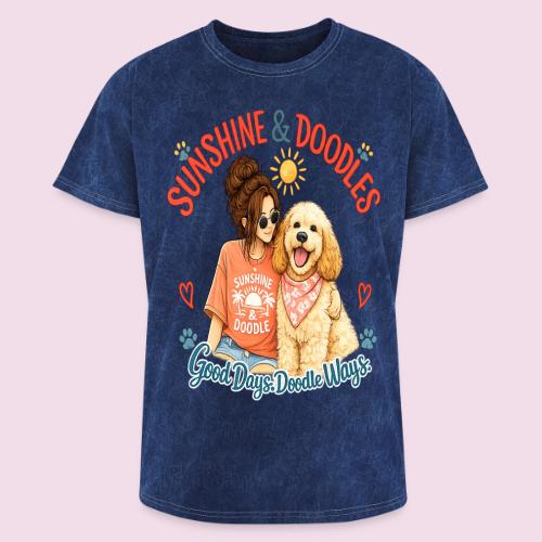 Sunshine & Doodles – Good Days, Doodle Ways - Washed Unisex T-Shirt