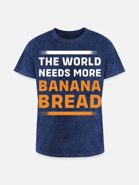 Bread Baker Banana Bread - Washed Unisex T-Shirt - mineral navy