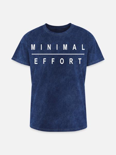 MINIMAL EFFORT - Washed Unisex T-Shirt - mineral navy