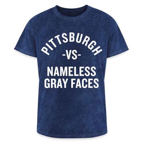 Pittsburgh vs Nameless Gray Faces - Washed Unisex T-Shirt