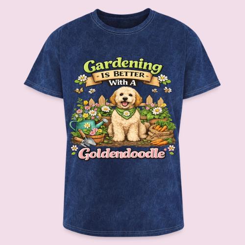 Gardening Is Better With A Goldendoodle - Washed Unisex T-Shirt