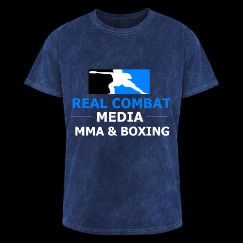 RCM MMA & BOXING Light Blue White Text - Washed Unisex T-Shirt