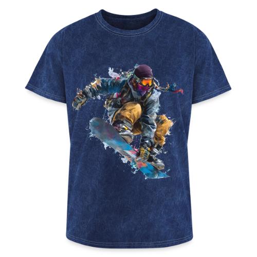 Snowboarding: Splash of Speed - Washed Unisex T-Shirt
