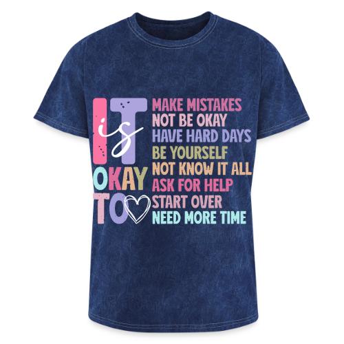 Harmony Collection - It s Okay To Make Mistakes - Washed Unisex T-Shirt