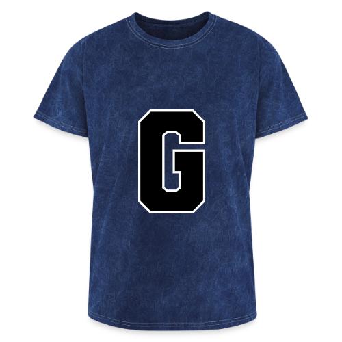 Varsity Letter G Collegiate Alphabet Art - Washed Unisex T-Shirt