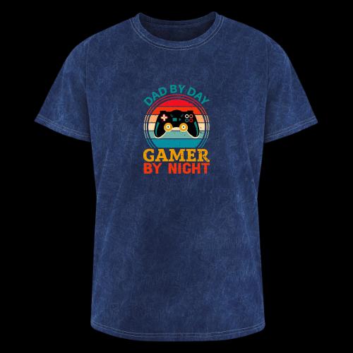 Dad By Day, Gamer By Night - Washed Unisex T-Shirt