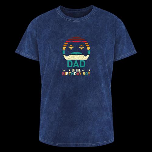 Dad of the Birthday Boy Gamer - Washed Unisex T-Shirt