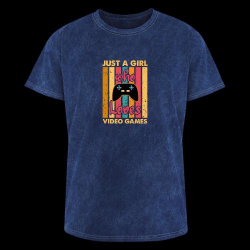 Just A Girl Who Loves Video Games - Washed Unisex T-Shirt