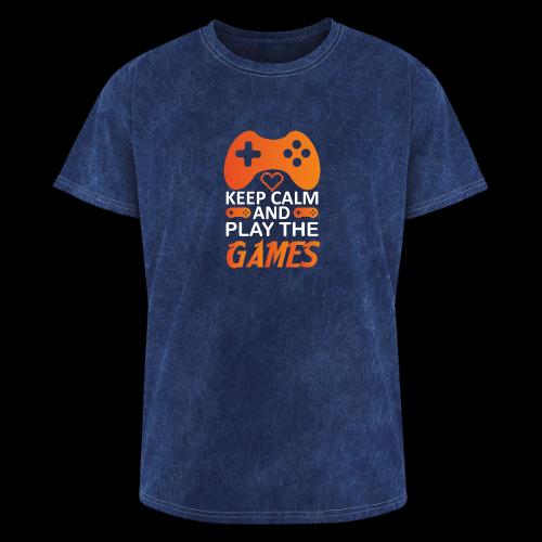 Keep Calm And Play The Games - Washed Unisex T-Shirt