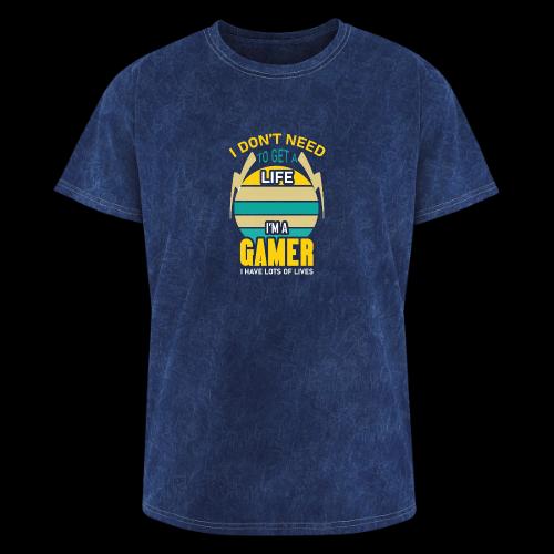 I Don't Need A Life, I Have Lives (Gamer) - Washed Unisex T-Shirt