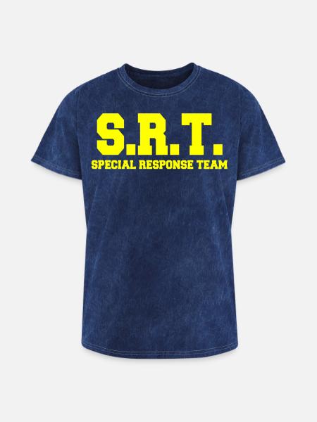 SPECIAL RESPONSE TEAM - Washed Unisex T-Shirt - mineral navy