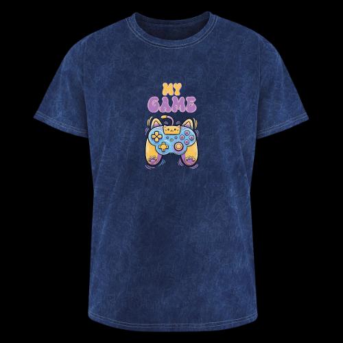 Kawaii Cat Controller - Washed Unisex T-Shirt