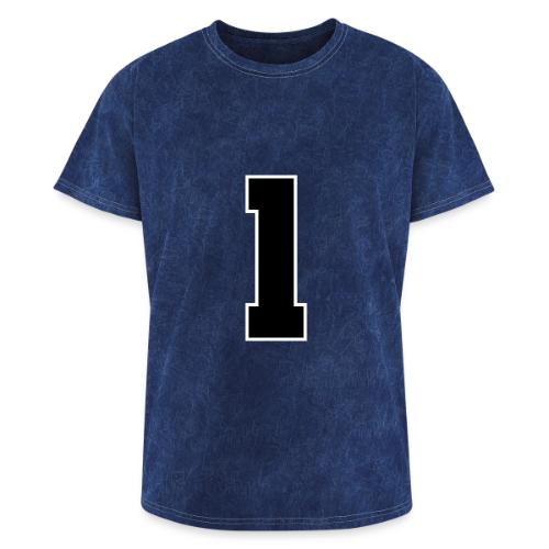 Varsity Number 1 Athletic Style - Washed Unisex T-Shirt