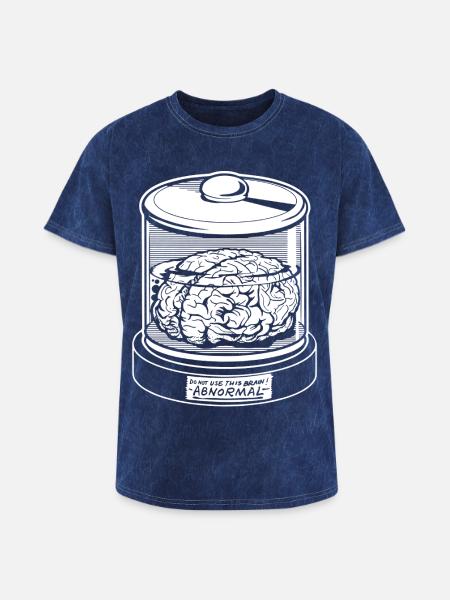 Abby Normal - Washed Unisex T-Shirt - mineral navy