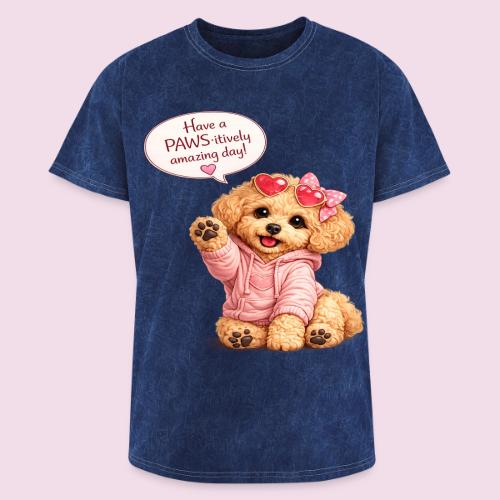 Have a PAWS-itively Amazing Day - Washed Unisex T-Shirt