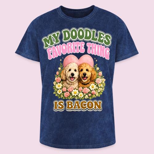 My Doodles Favorite Thing Is Bacon - Washed Unisex T-Shirt