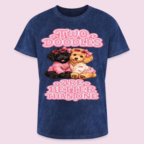 Two Doodles Are Better Than One - Washed Unisex T-Shirt