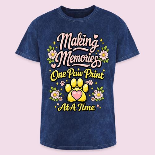 Making Memories One Paw Print At A Time - Washed Unisex T-Shirt