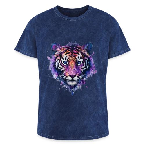 Mystic Violet Tiger - Washed Unisex T-Shirt