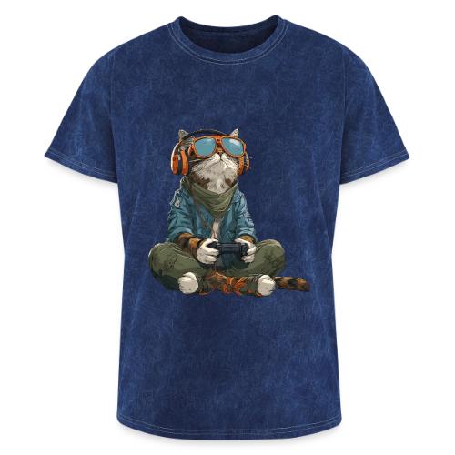 Cat: Purrfect Player - Washed Unisex T-Shirt