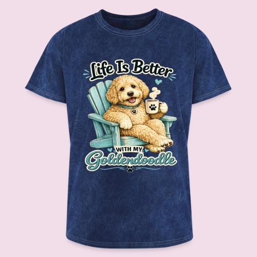 Life Is Better With My Goldendoodle - Washed Unisex T-Shirt
