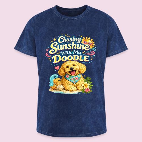 Chasing Sunshine With My Doodle - Washed Unisex T-Shirt