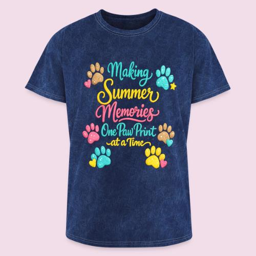 Making Summer Memories Faux Embroidery - Washed Unisex T-Shirt