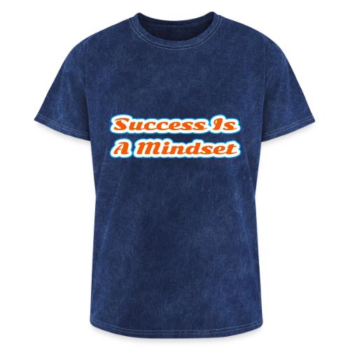 Success Is a Mindset — Motivational Glow Script - Washed Unisex T-Shirt