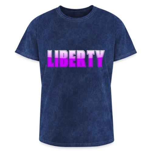 Liberty Typography Graphic Design - Washed Unisex T-Shirt